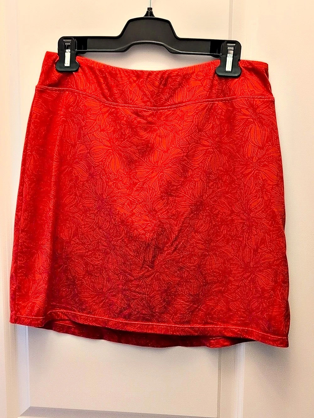 Red Floral Skort